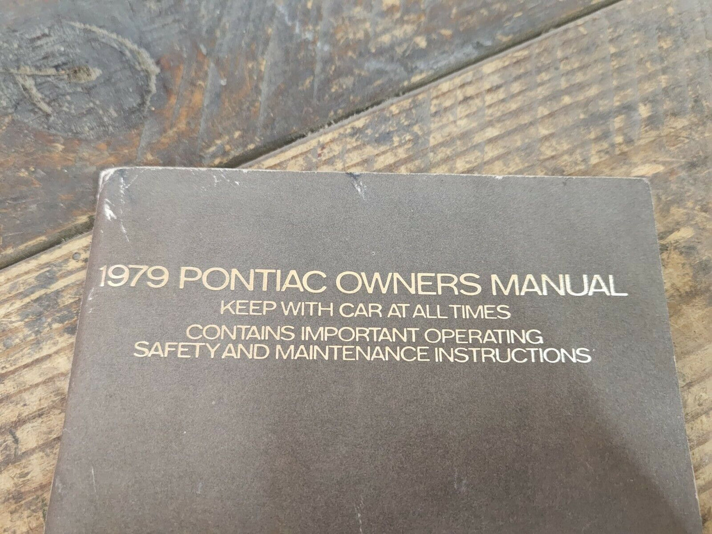 Original 1979 Pontiac Owners Manual Catalina Bonneville Brougham FREE SHIPPING