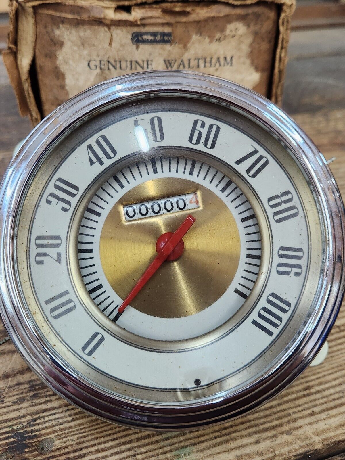 NOS 1942 Ford Woodie Wagon Speedometer Clock Ford Vintage Dashboard Speedo