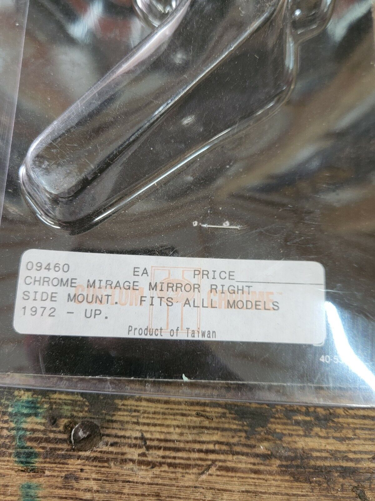 NEW Harley 1972 Up Right Side Mirror Custom Chrome Style All Chopper Very Nice!!