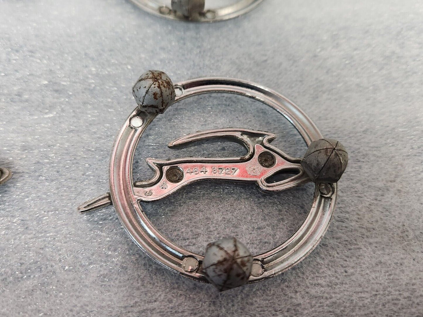 1962 Chevy Impala Rear Quarter Panel Emblems Scripts Deer Set Of 4 OEM GM