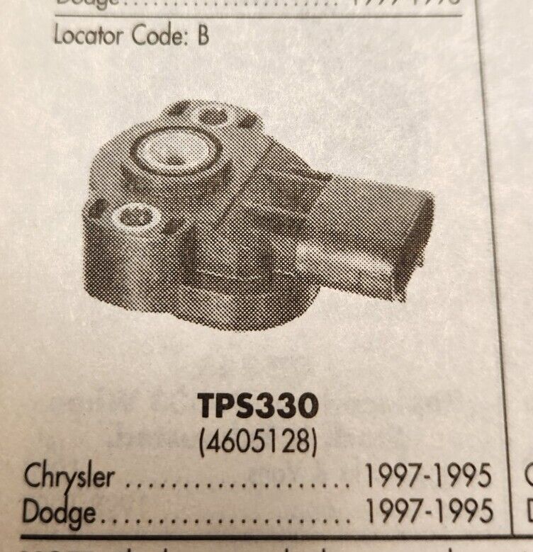 NEW THROTTLE POSITION SENSOR 1995-98 DODGE AVENGER 2.5L 95-97 DODGE STRATUS 2.5L