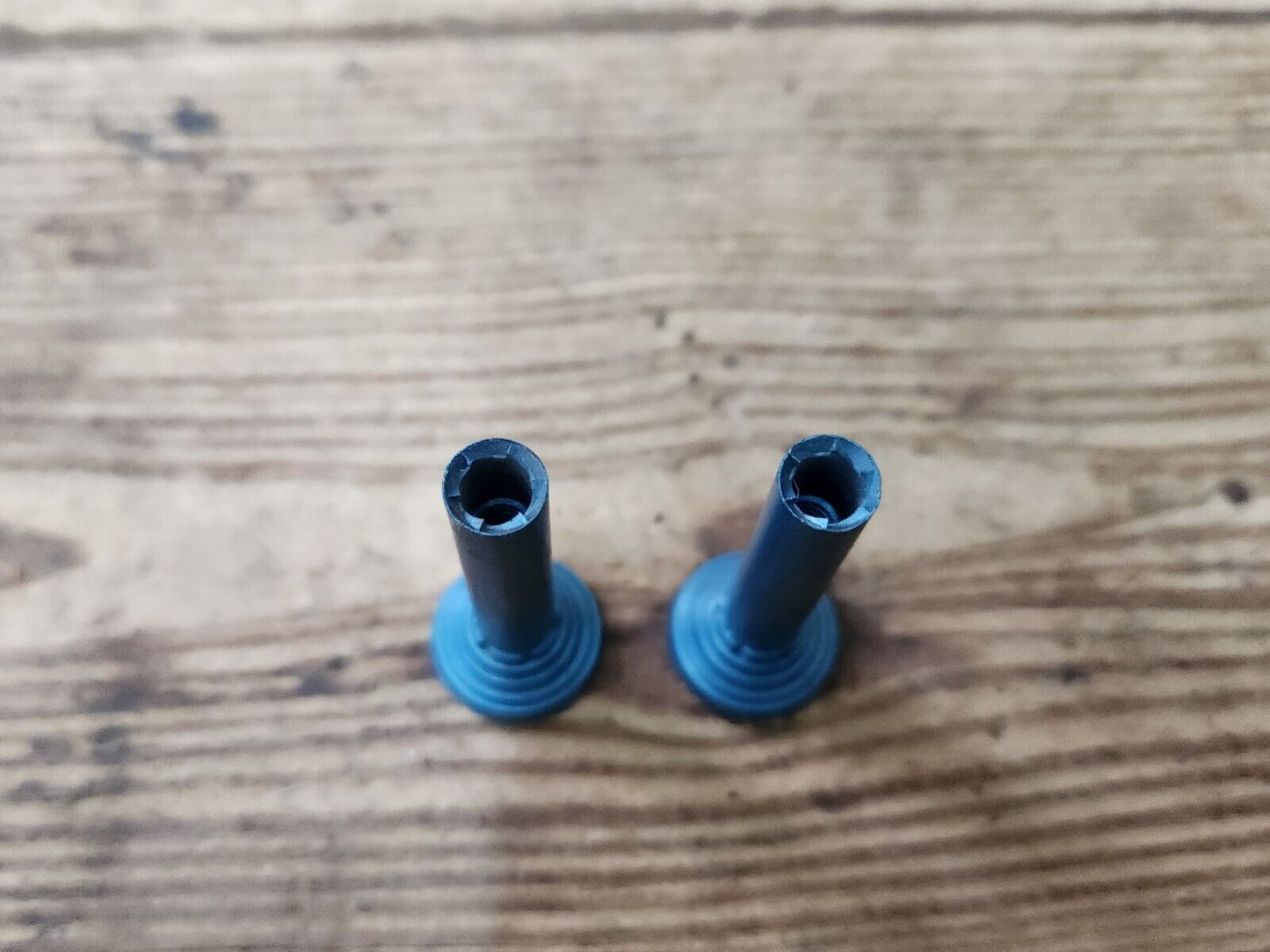 1960's Buick Olds Pontiac Chevy Cadillac Blue Door Panel Lock Stem Pull Knobs GM