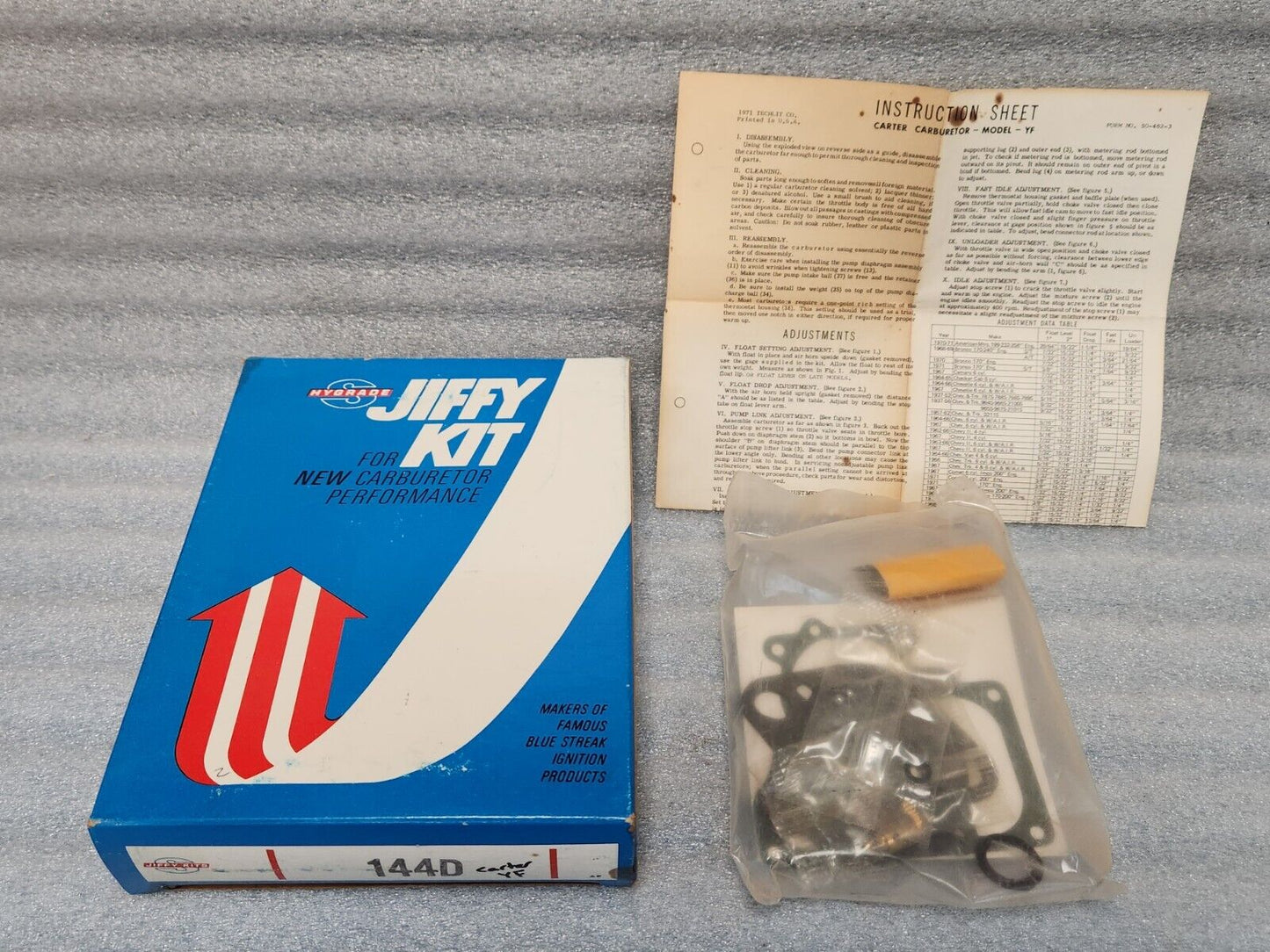 NEW 50-67 JEEP  50-53 IHC TRUCK CARTER YF  1BBL CARBURETOR REBUILD KIT USA MADE