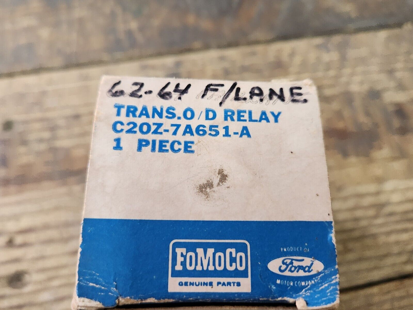 NOS OEM 1962 1963 1964 FORD OVERDRIVE RELAY FAIRLANE & F-100 PICKUP C20Z-7A651-A