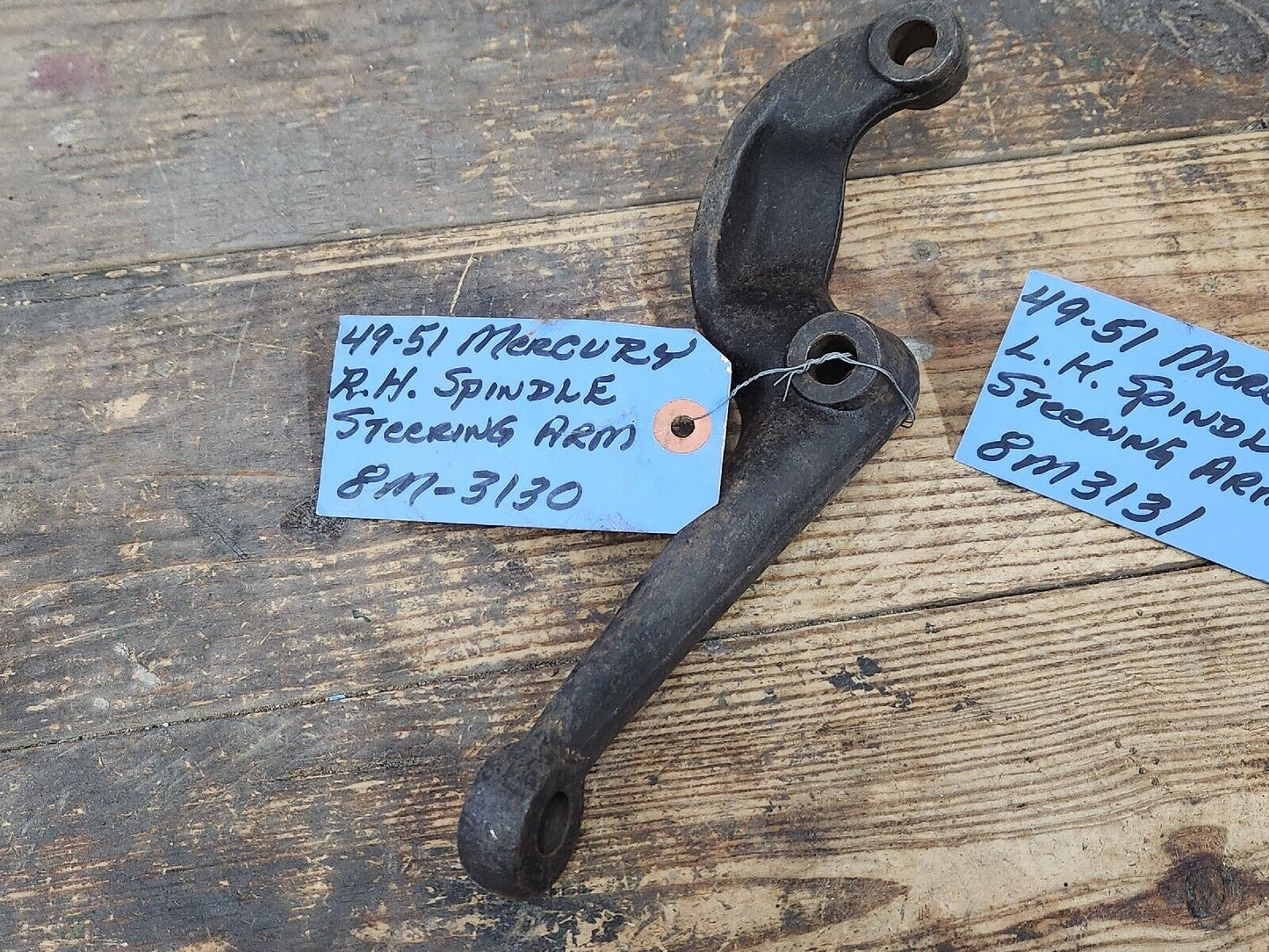 NOS OEM Lincoln & Mercury 1949 1950 1951 LH & RH Pair Spindle Steering Arms Arm