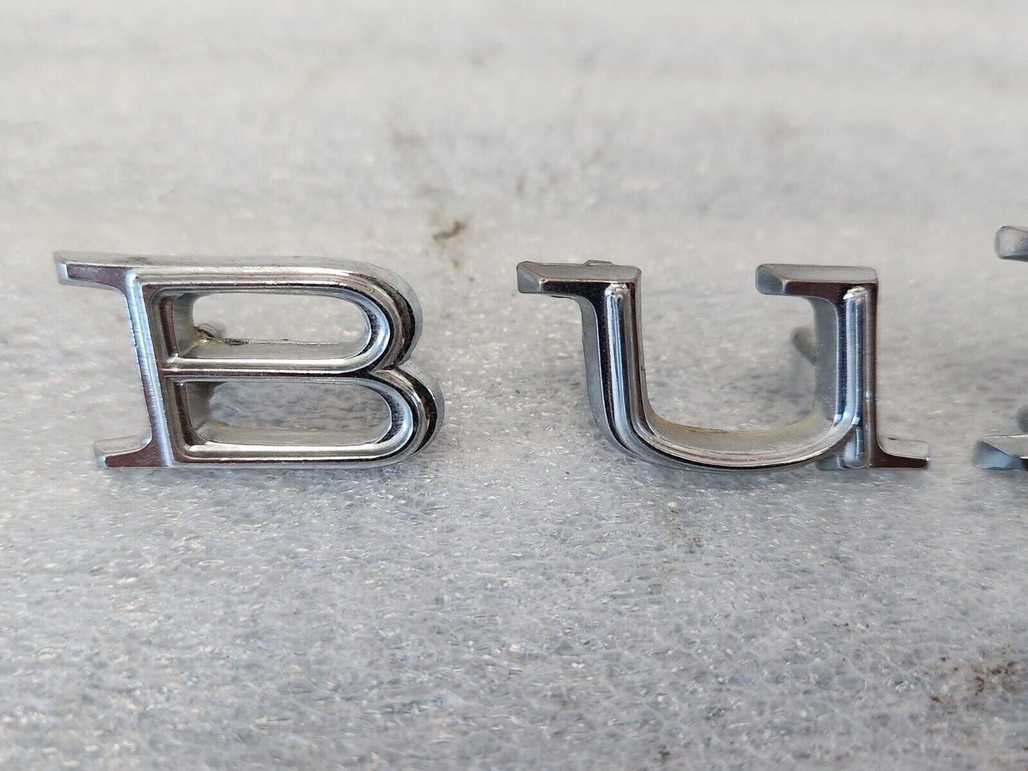 1964 Buick LeSabre Wildcat Electra 225 Hood Letters "BUICK" Front Letters 64 OEM