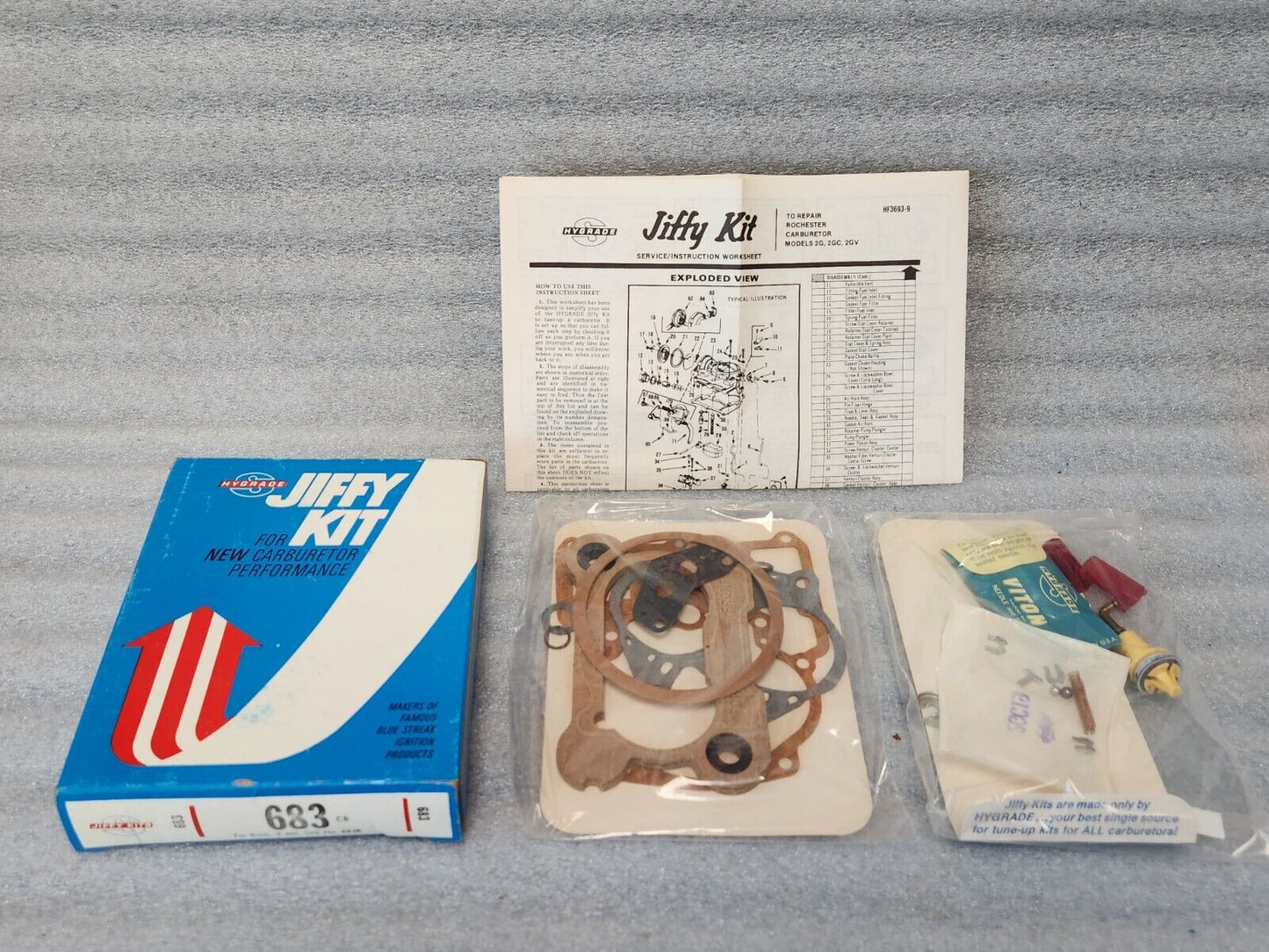 NEW 1974-1975 Chevy GMC Truck 350 Carburetor Rebuild Kit Rochester 2GV 2 Barrel