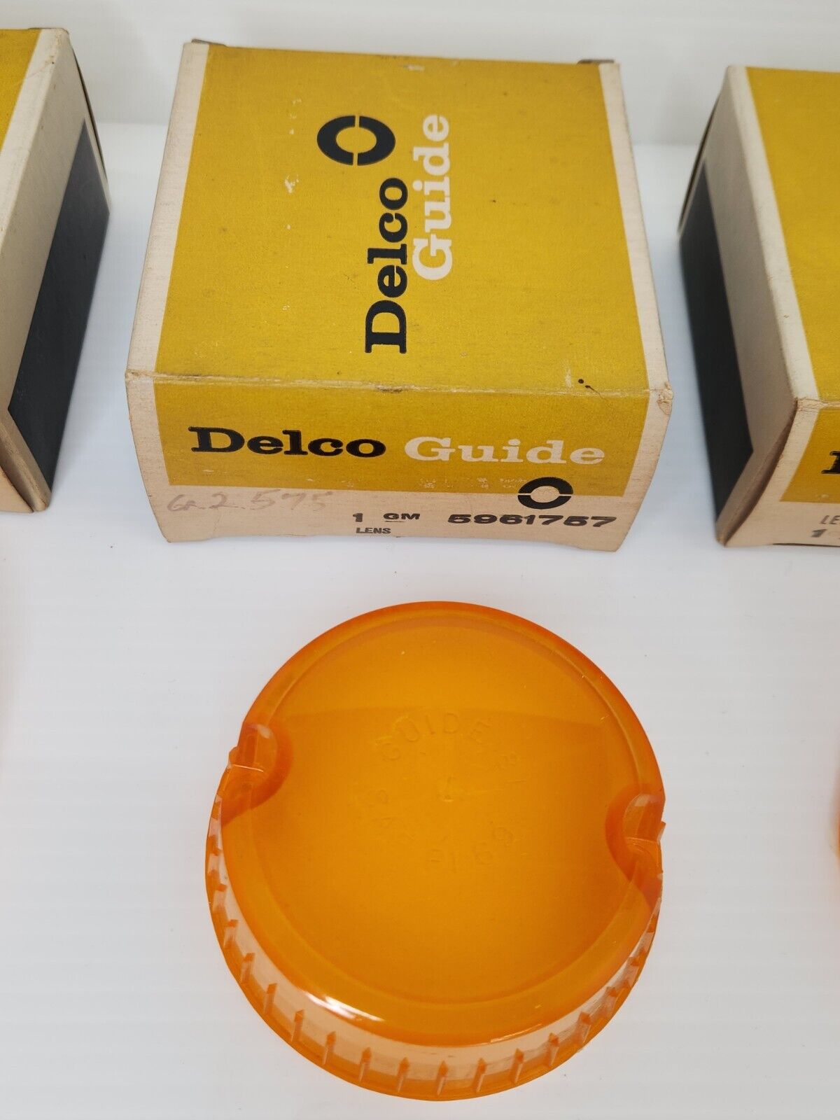 NOS OEM Delco Guide 1969 1970 Chevy Truck Roof Cab Marker Lens Set  5961757