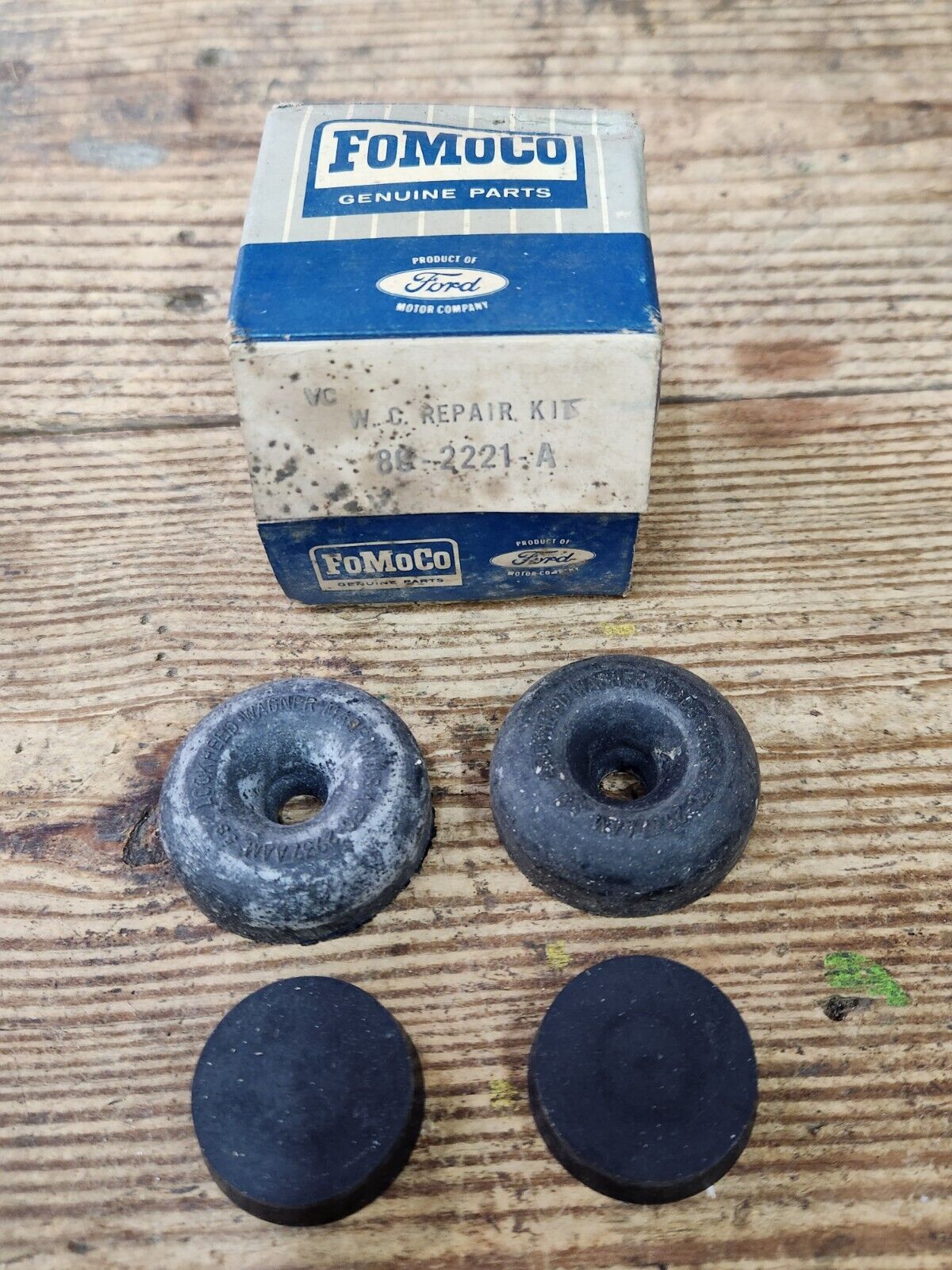 NOS 1948-72 Ford Truck Mustang Fairlane Mercury FRONT WHEEL CYLINDER REPAIR KIT