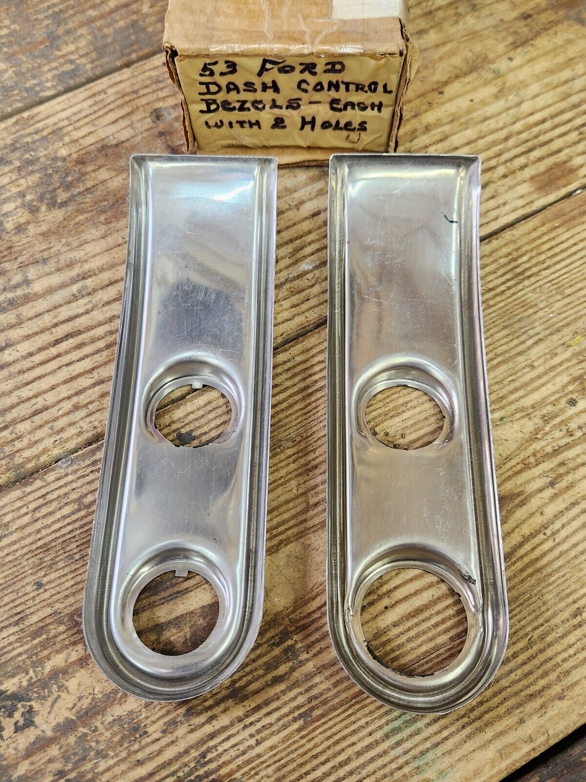 1953 Ford Crestline Customline Interior Dash Controls Bezel Finish Panel Plates