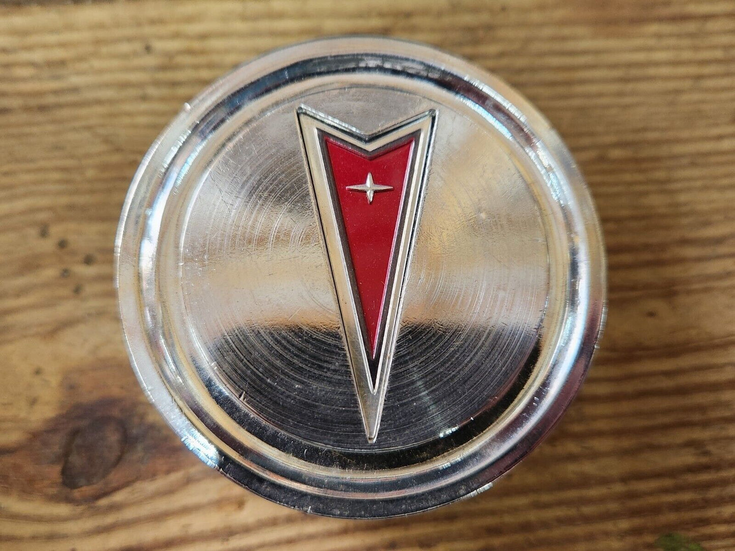 NOS PAIR 1974-1980 Pontiac Astre GT SJ Sunbird Rally Wheel Center Caps GM 499474