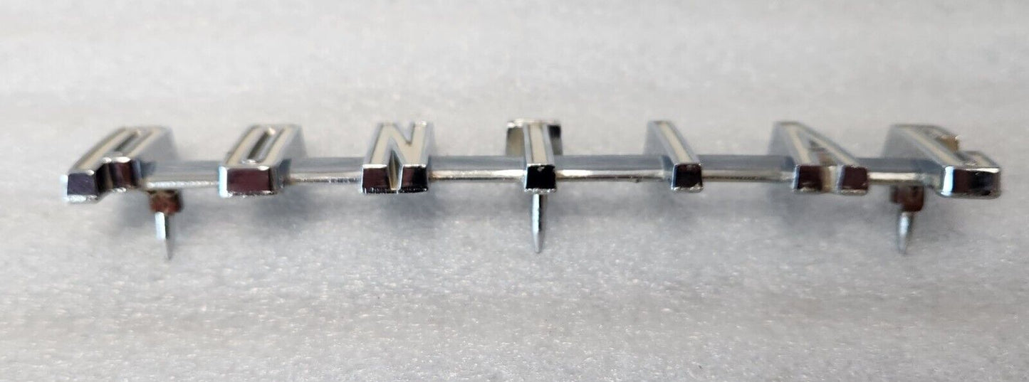 1961 61 OEM GM Pontiac Tempest Wagon Rear Door Gate Emblem 4813935