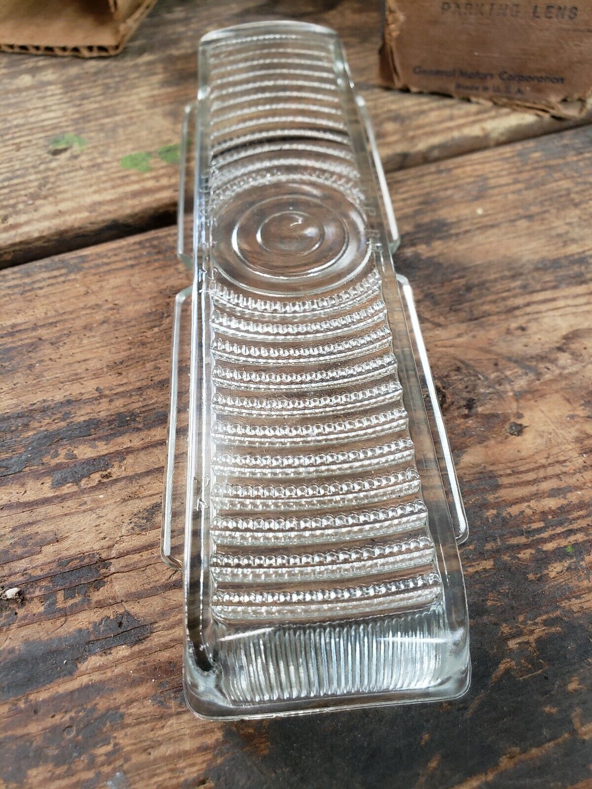 NOS 1947 Pontiac Streamliner Torpedo Right Hand Fender Light Lens Glass 5936792