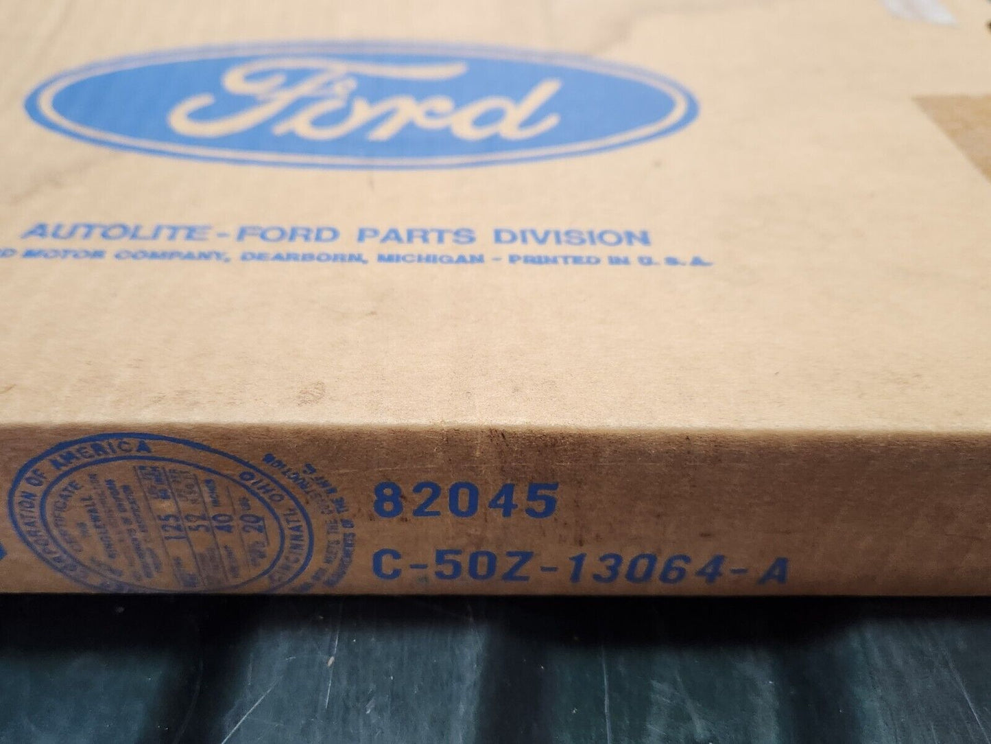 NOS OEM 1965 Ford Fairlane Headlight Door Bezels Pair Trim C5OZ-13064-A / B