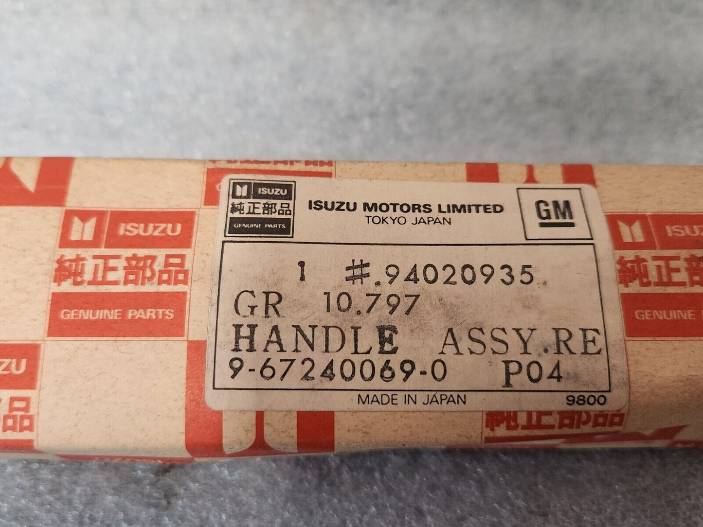 NOS OEM ISUZU HOLDEN CHEVROLET LUV KB KB20 GEMINI TX TC WINDOW CRANK HANDLE