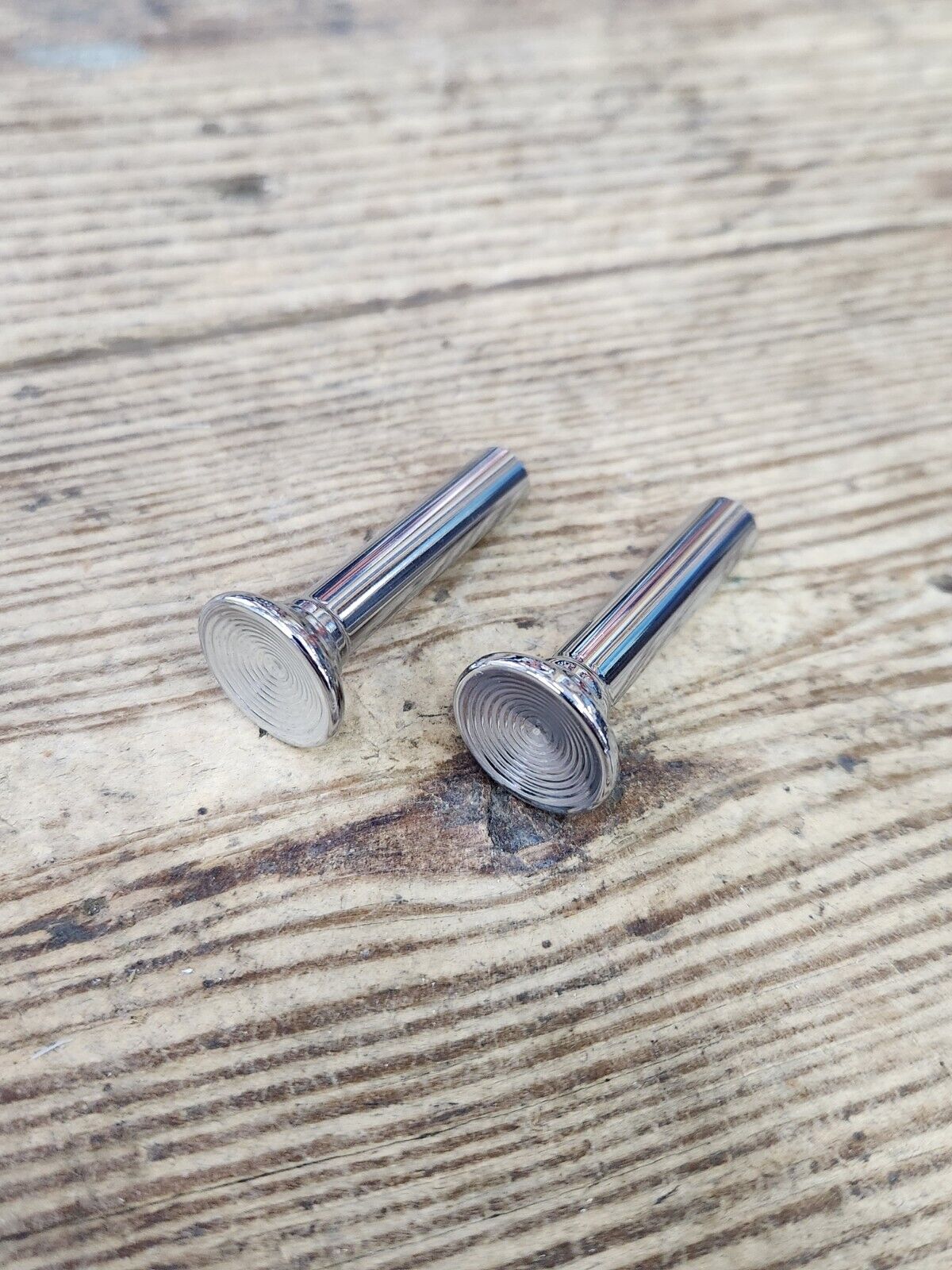 1960's Buick Olds Pontiac Chevy Chrome Metal Door Panel Lock Stem Pull Knobs GM