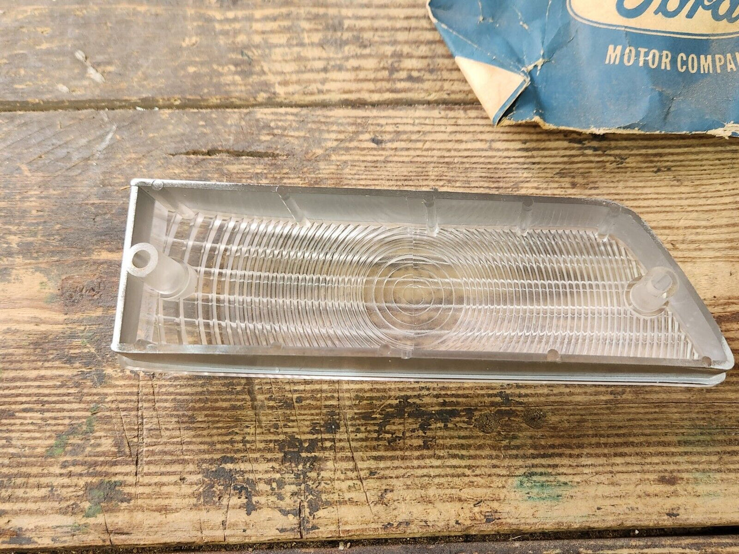 NOS OEM 1958 FORD CUSTOM 300 FAIRLANE 500 RANCHERO PARKING LAMP LIGHT LENS SET