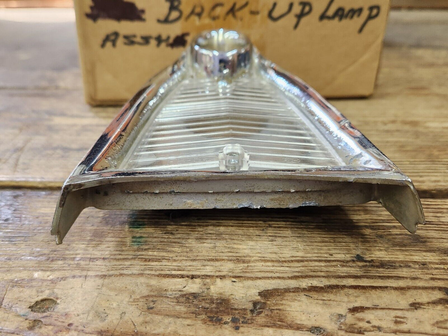 Original FoCoMo 1956 Ford Thunderbird 56 Fairlane Chrome Back Up Light Housing