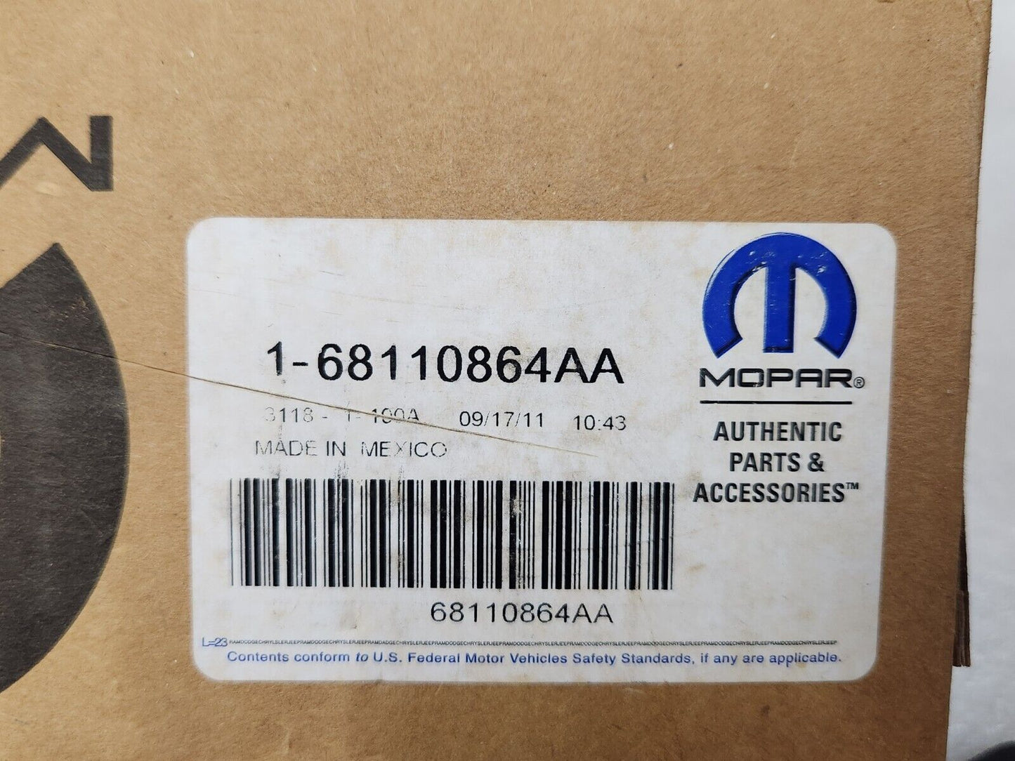 NEW OEM 2012 2013 2014 2015 DODGE GRAND CARAVAN Pass RH Window Switch 68110864AA