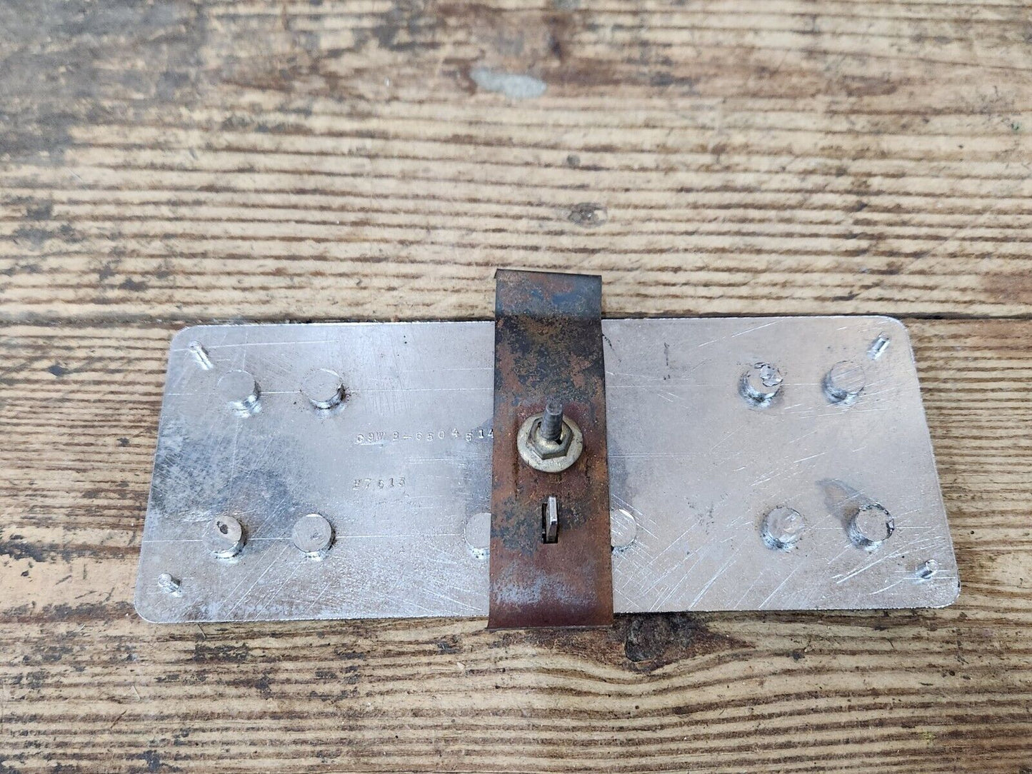 1969 1970  Mercury Cougar Dash AC A/C Block off plate Bkack W Bracket OEM