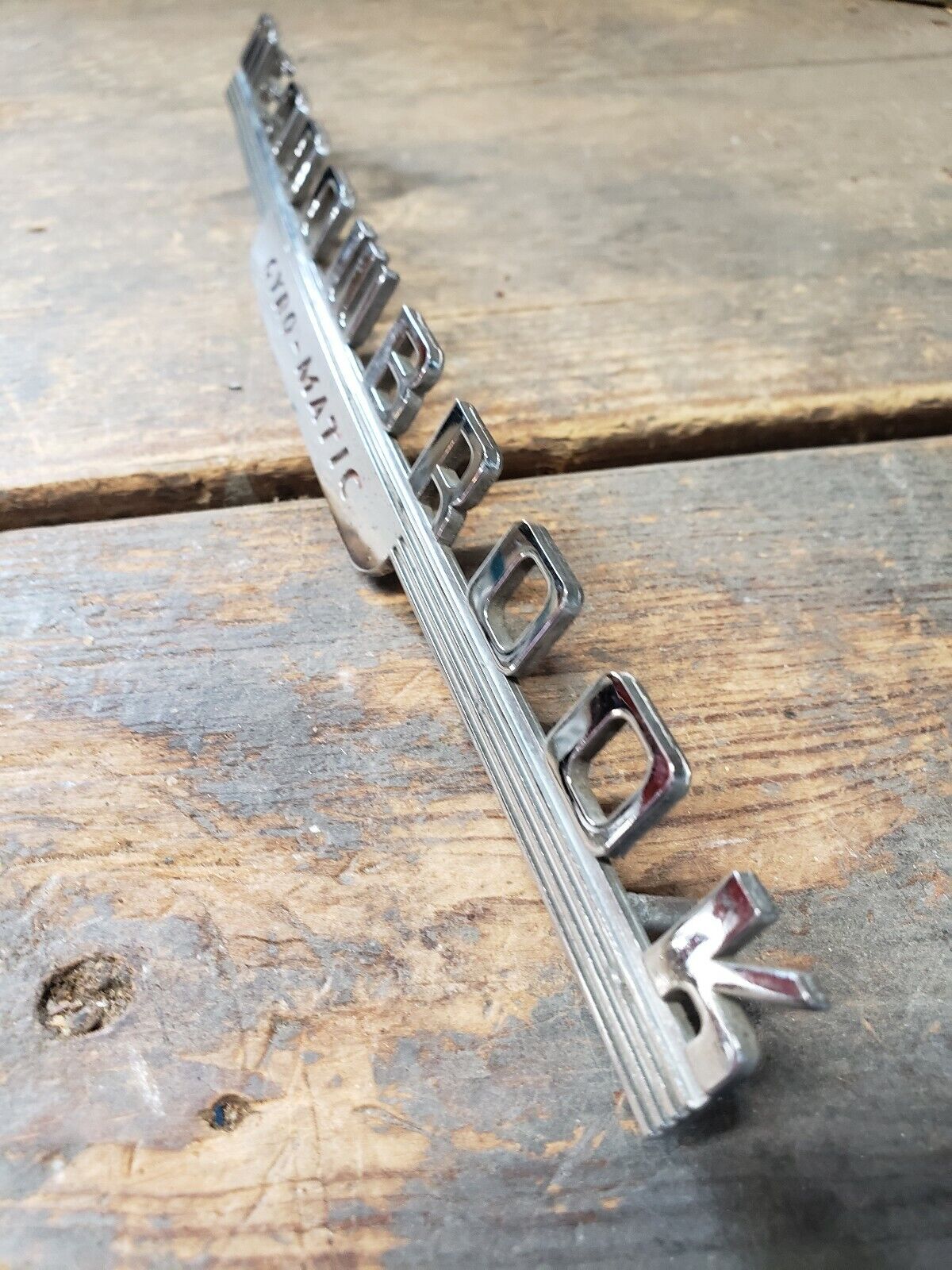 1949-1952 Dodge Meadowbrook Fender Script Emblem Badge #1434648 OEM MoPaR