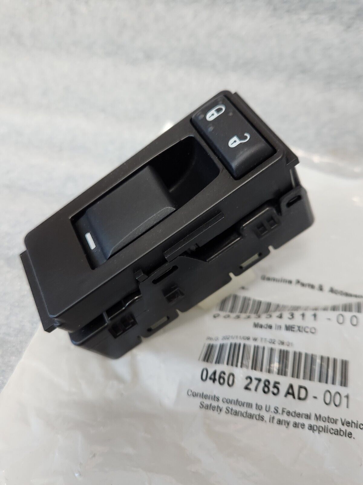 NEW Genuine MOPAR Door Window Lock Switch 200 300 Charger Magnum 04602785AD
