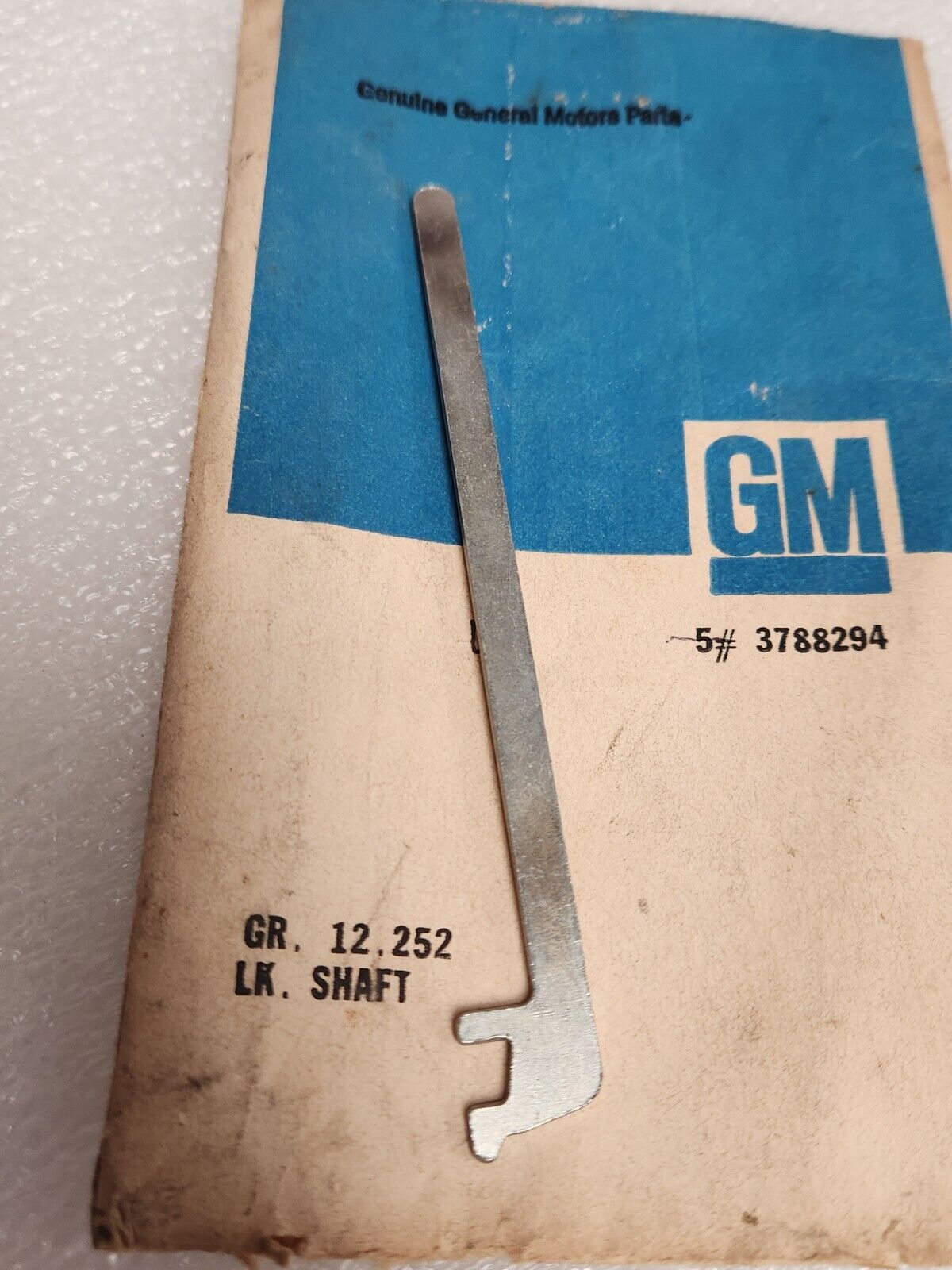 NOS OEM GM Trunk Lock Rod Chevrolet Camaro Corvette Olds 50'S 60'S 70'S 3788294