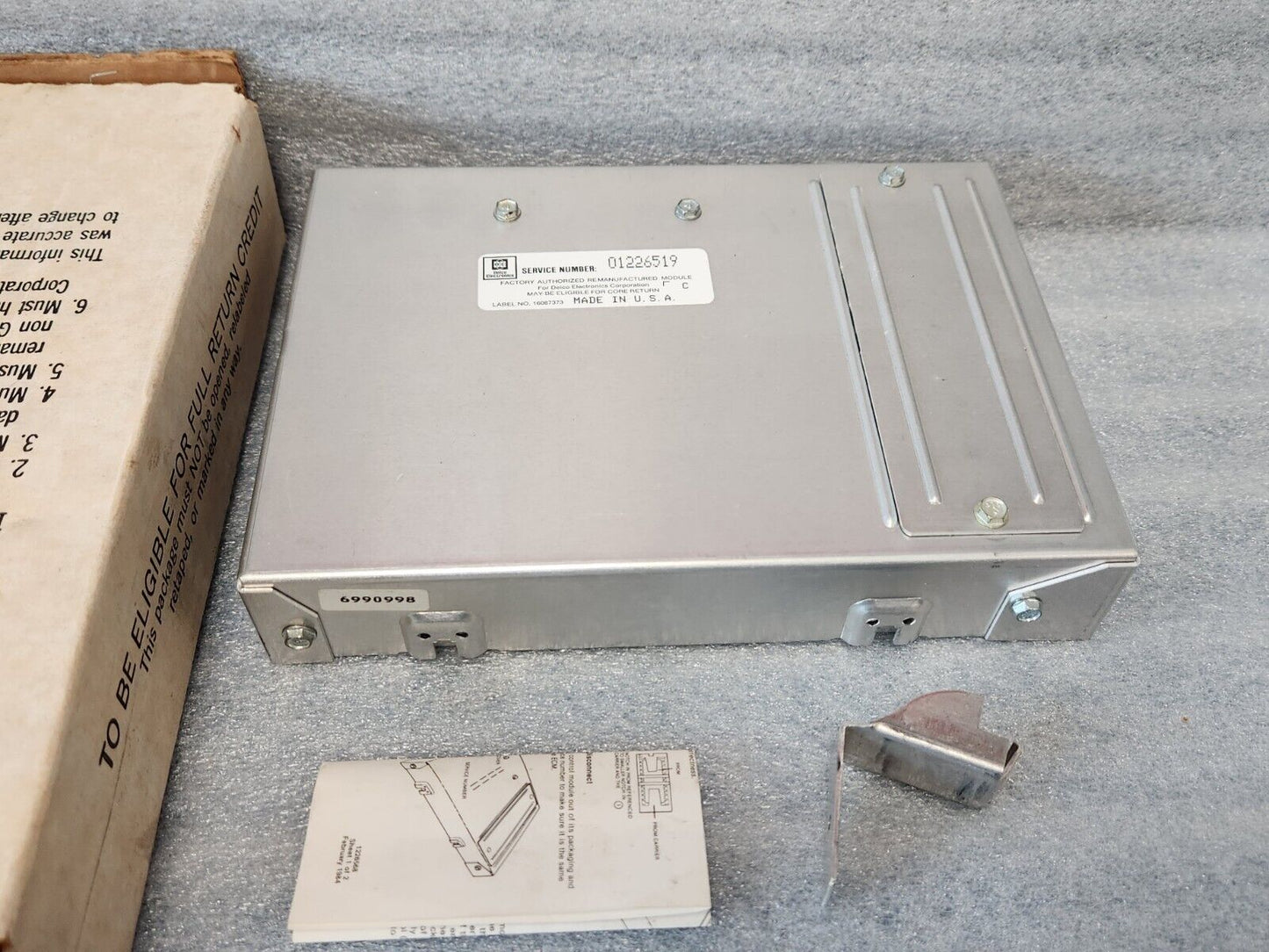 1984-1988 Olds Cutlass Chevy Impala Engine Computer Module ECM ECU PCM 1226519