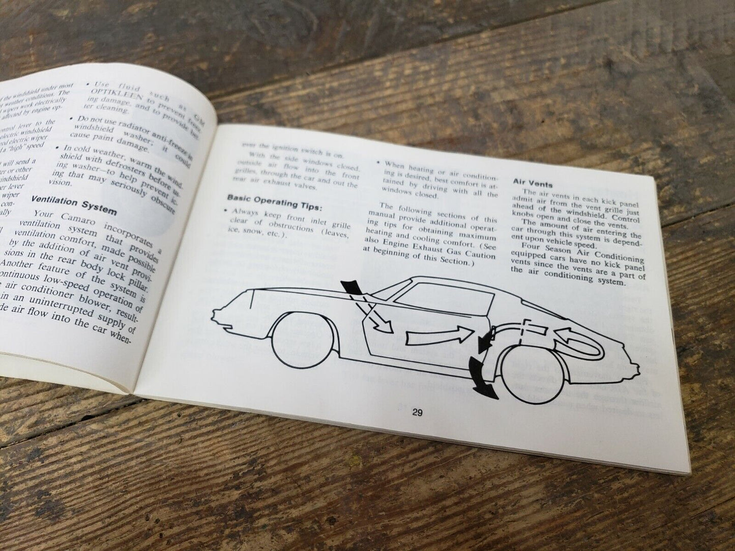 1974 Chevrolet Camaro Owners Manual Original Nice Used Condition FREE Shipping