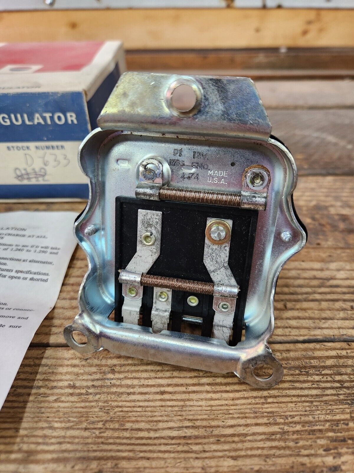 NEW 1963-1968 PONTIAC 1963 TEMPEST VOLTAGE REGULATOR MFG #9112 NORS USA MADE