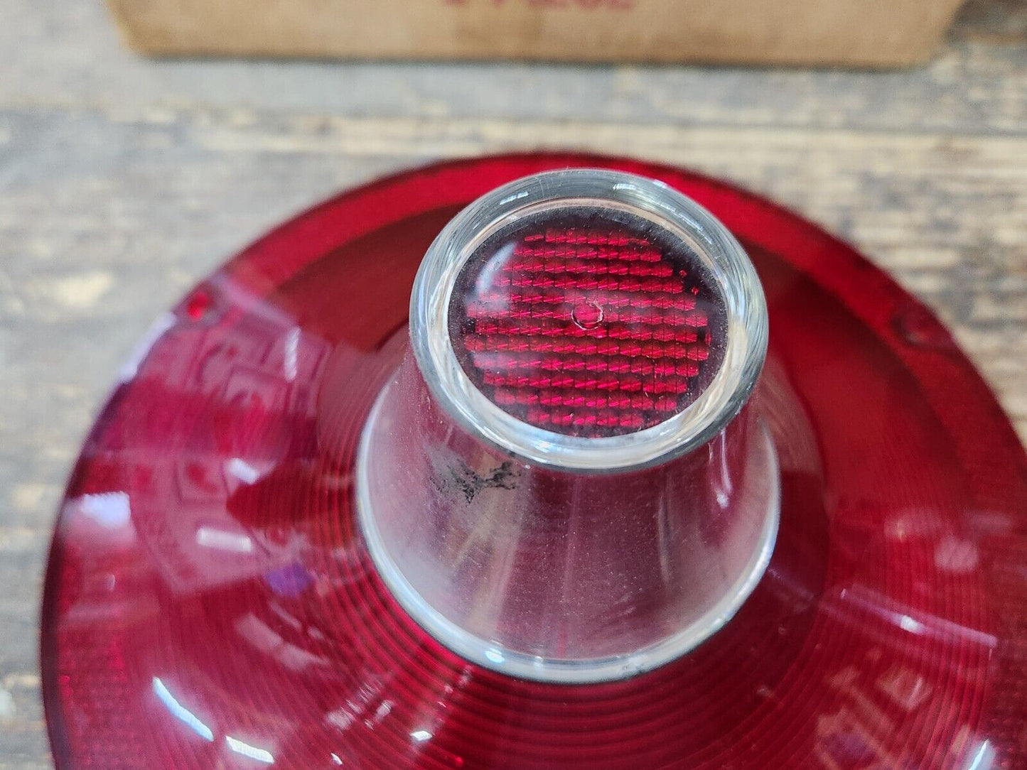 NOS OEM PAIR 1961 FORD FAIRLANE GALAXIE TAIL LIGHT LAMP LENS W/O BACK UP NIB