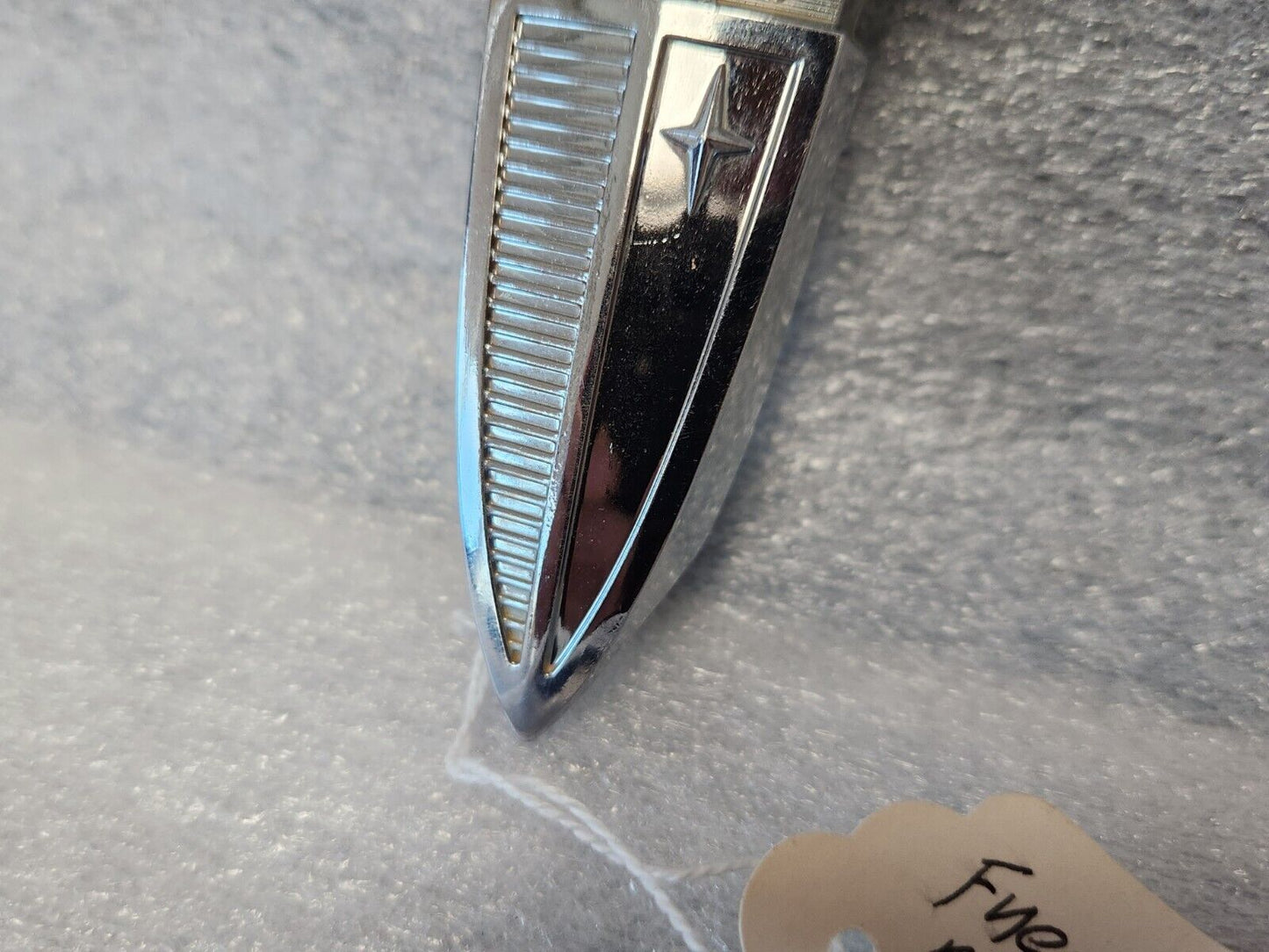 1960 Pontiac Bonneville & Ventura Fuel Door Ornament Emblem Badge OEM 4782696