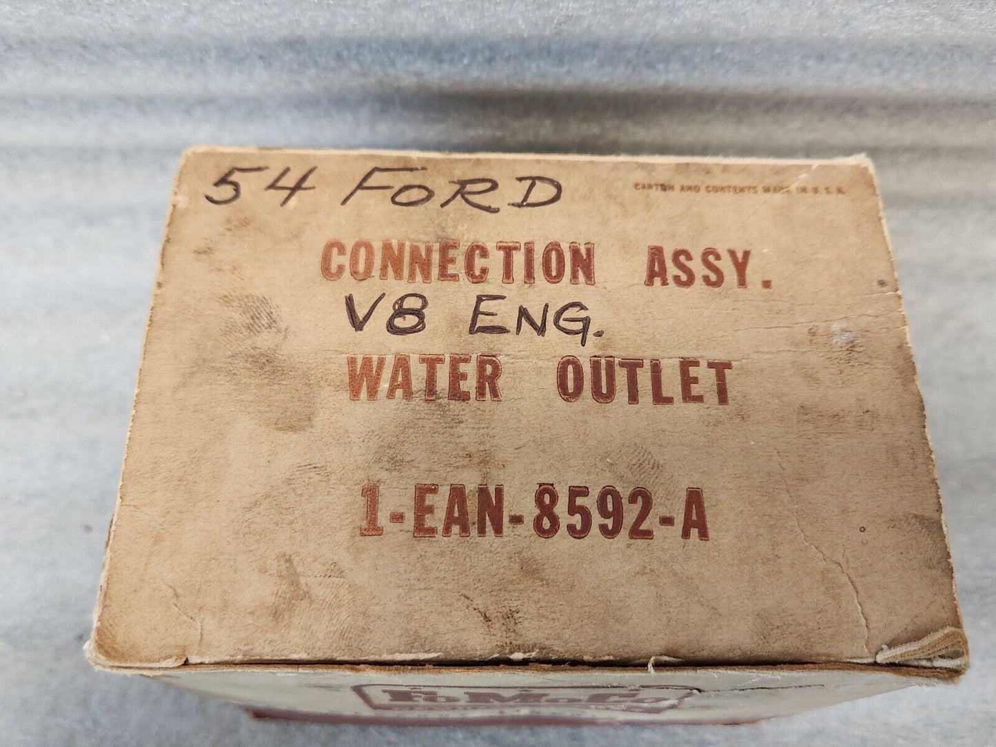 NOS OEM 1954 FORD MERCURY V8 WATER OUTLET EAN-8592-A NEW