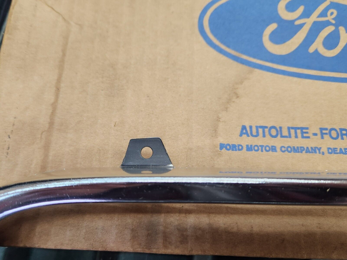 NOS OEM 1965 Ford Fairlane Headlight Door Bezels Pair Trim C5OZ-13064-A / B