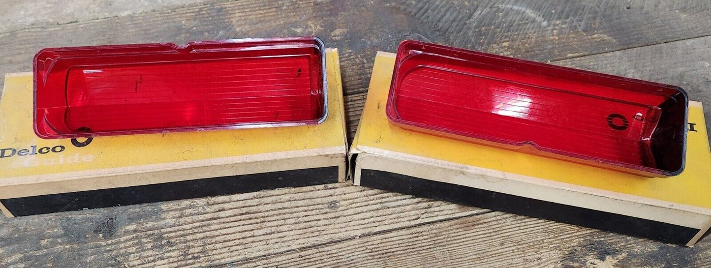 NOS OEM 1962 Buick LeSabre Invicta Stop Tail Light Lenses Pair L & R 5952955 56