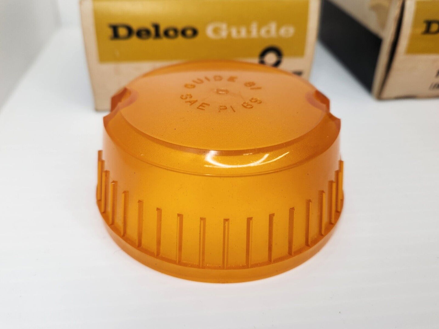 NOS OEM Delco Guide 1969 1970 Chevy Truck Roof Cab Marker Lens Set  5961757