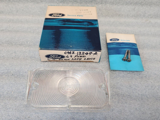 NOS OEM 1969 1970 FORD GALAXIE CUSTOM LH PARKING LAMP CLEAR LENS C9AZ-13209-A