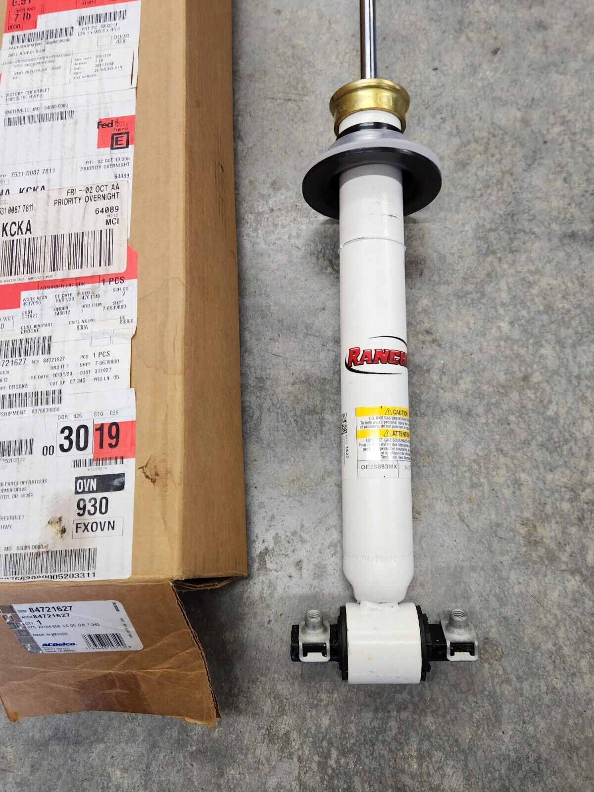 NEW OEM 2020-2024 Chevrolet Silverado 1500 Front Coil Spring Shock Rancho