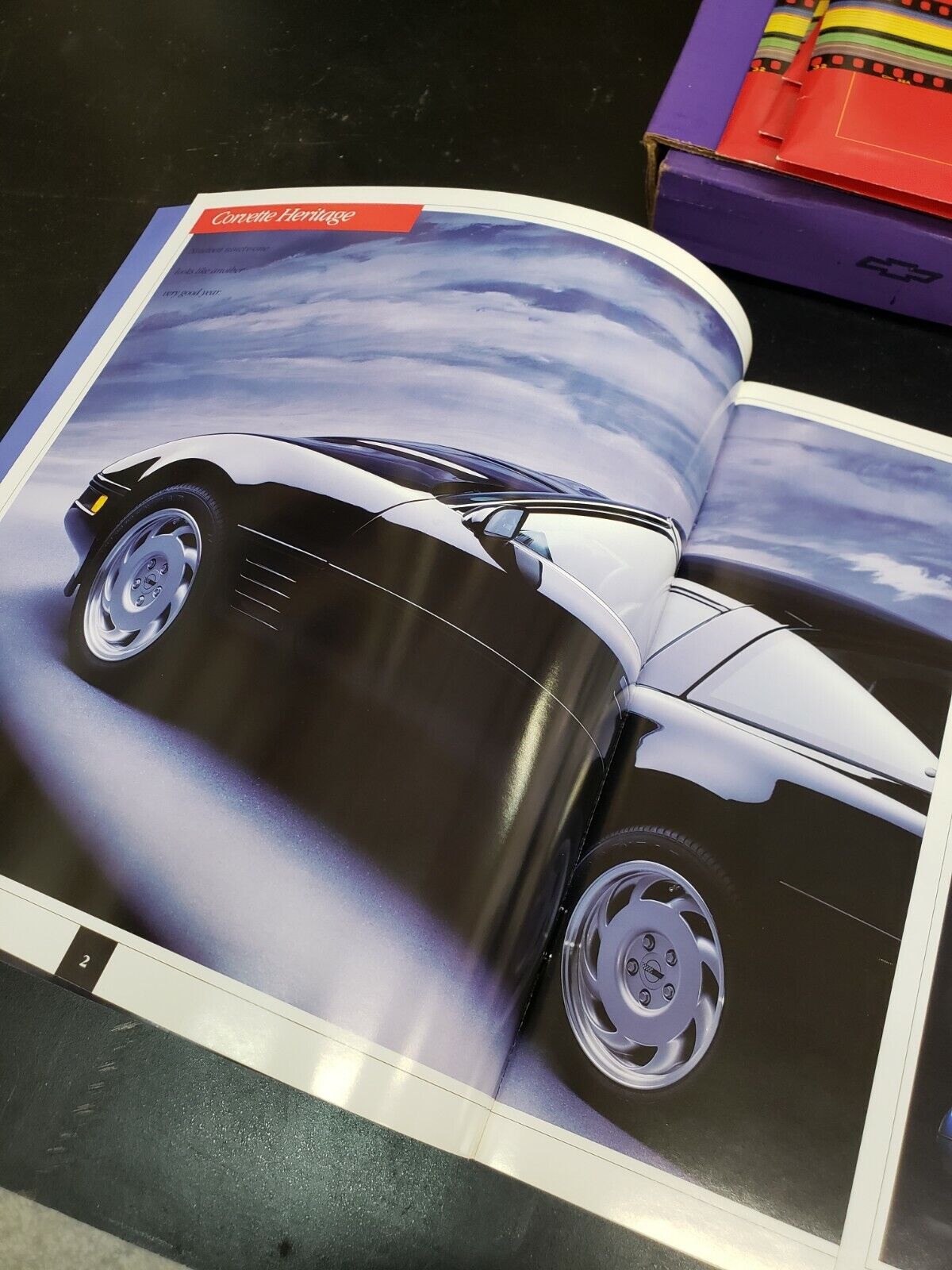 NEW 1991 CHEVROLET CORVETTE C4 BOOK Dealer Sales Brochure Album OEM GM
