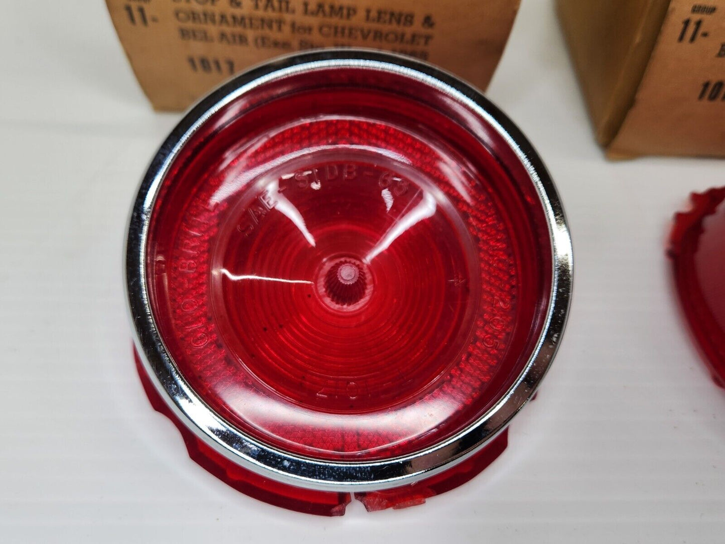 NORS GM 1965 CHEVROLET BEL AIR TAIL LAMP LIGHT LENSES 5956424 USA MADE