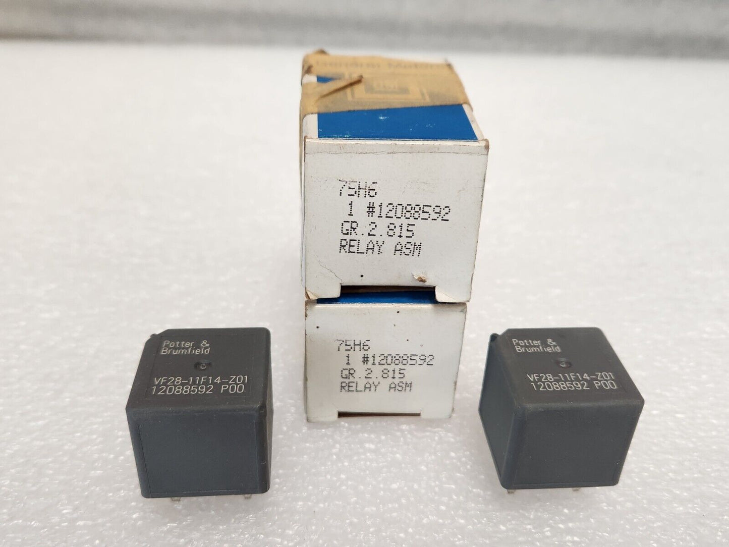 NEW NOS OEM PAIR Potter & Brumfield GM Chevy GMC relay VF28-11F14-Z01 12088592