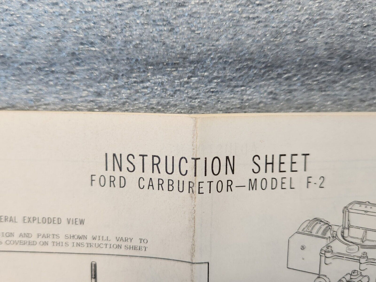 1957 FORD MOTORCRAFT F2 4 BARREL CARBURETOR REBUILD REPAIR KIT MADE IN USA ALL