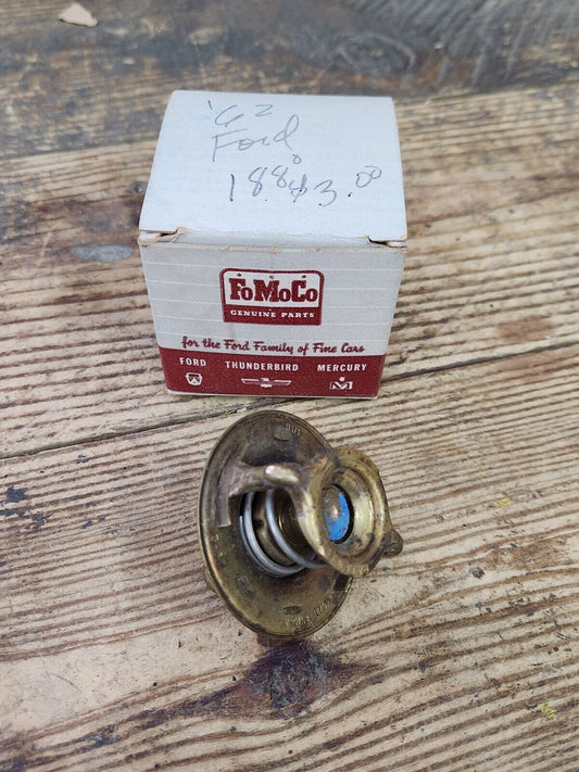 NOS OEM 1962 Ford  188 Degree Thermostat C2DE-8575-A