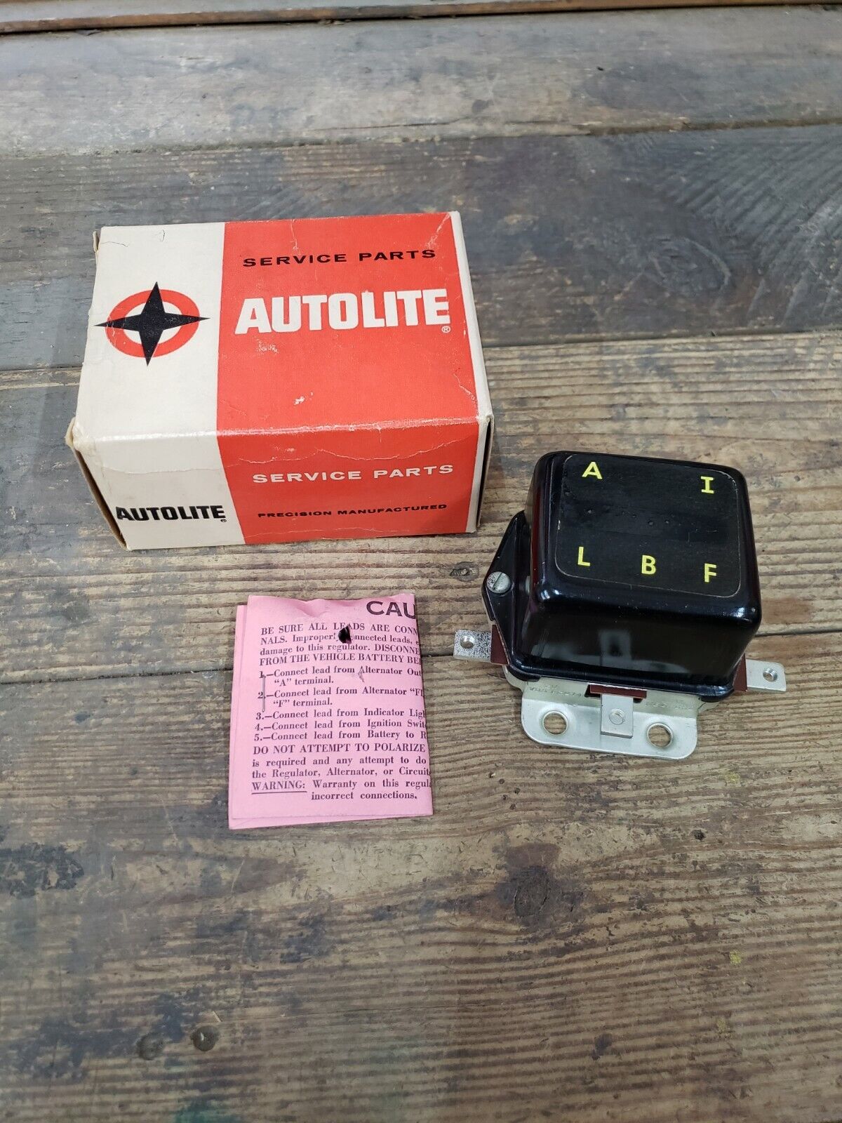 NOS NEW VBS-6201A  Autolite 12V regulator for 1961 1962 Willy's 8-106 USA MADE