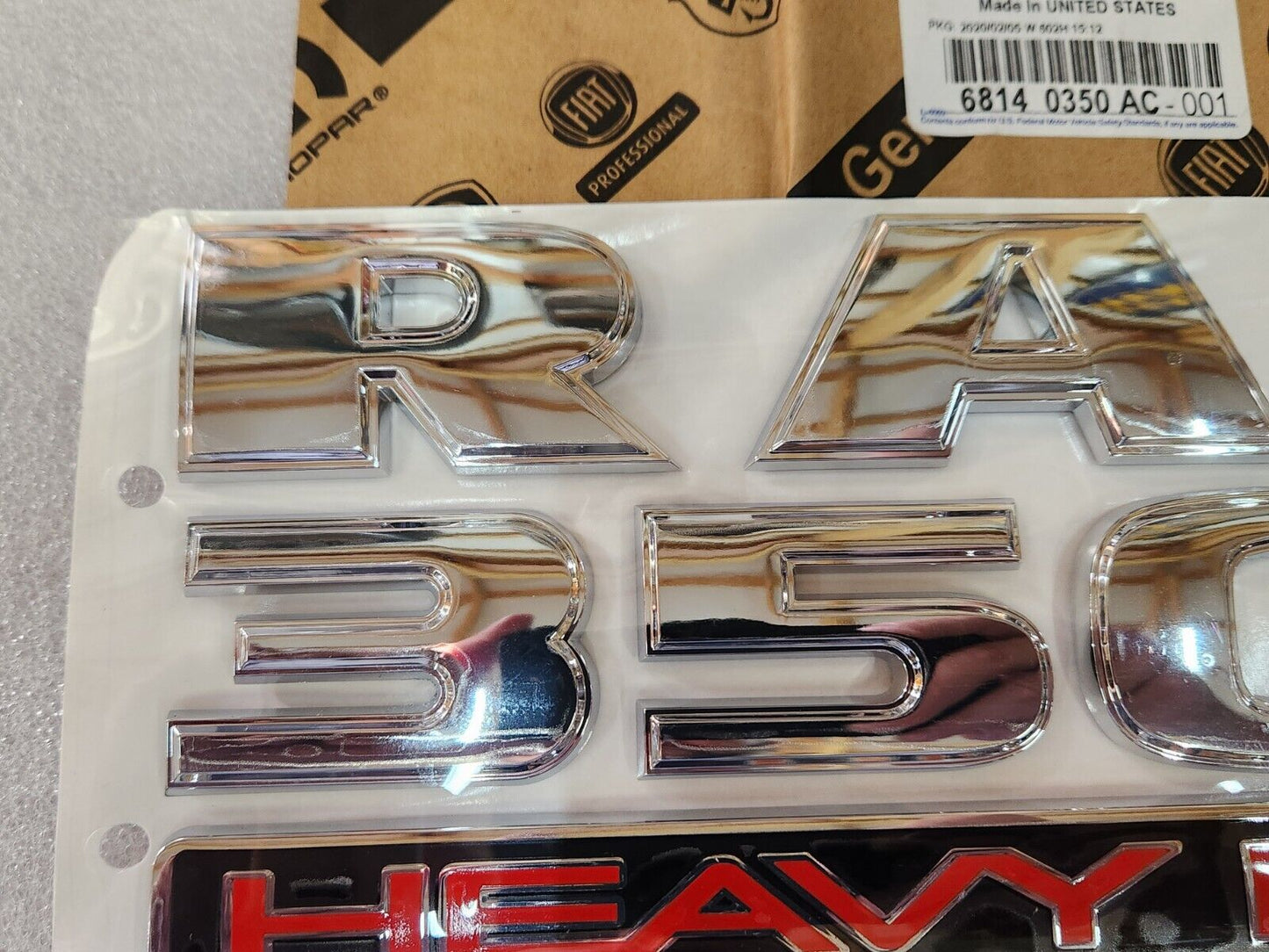 98-16 Dodge Ram 3500 HEAVY DUTY Emblem Nameplate NEW MOPAR GENUINE OEM