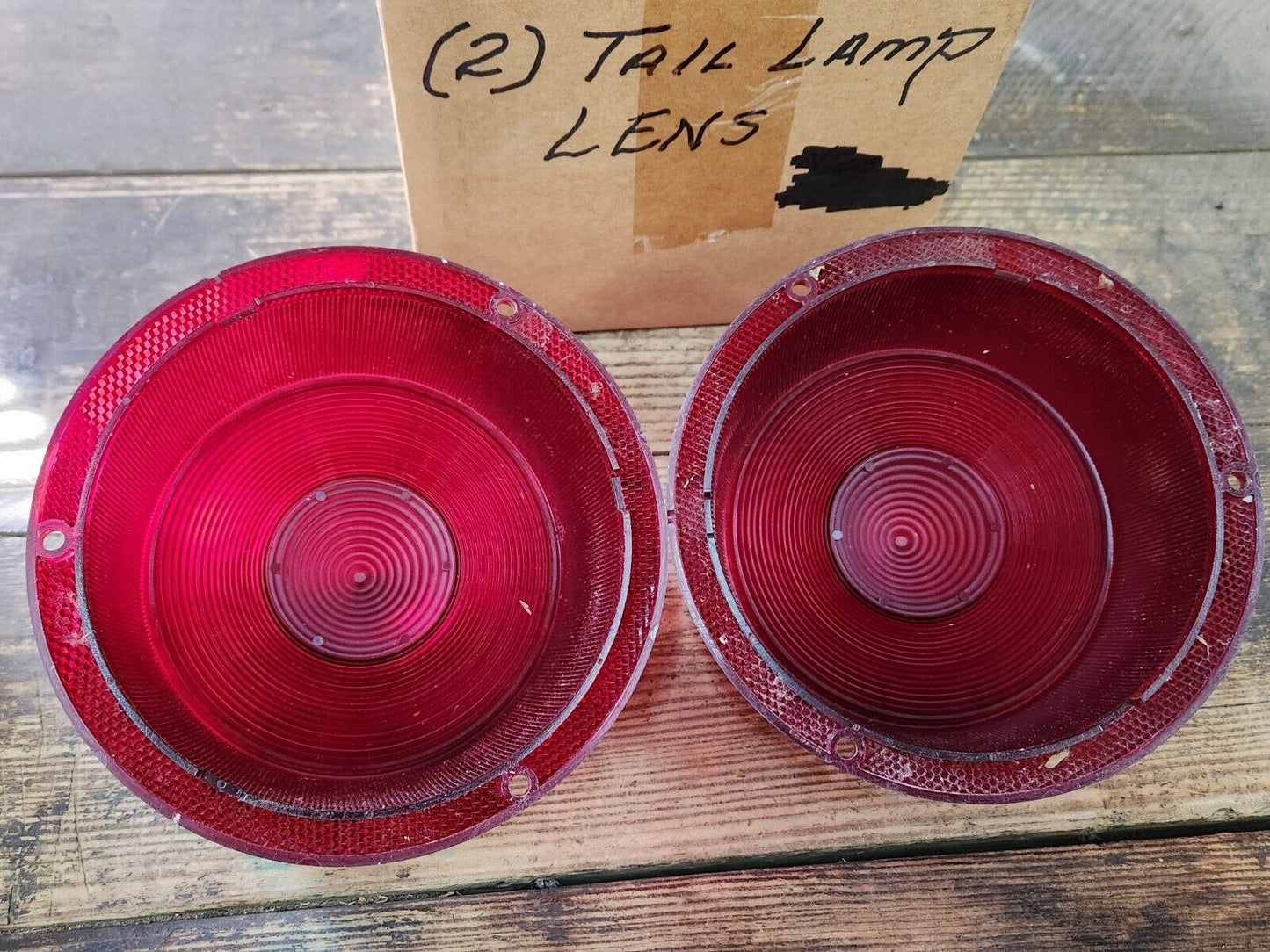 OEM 1959 Ford Fairlane Sunliner Skyliner Tail Light Lamp Lens Pair B9A-13450-A1