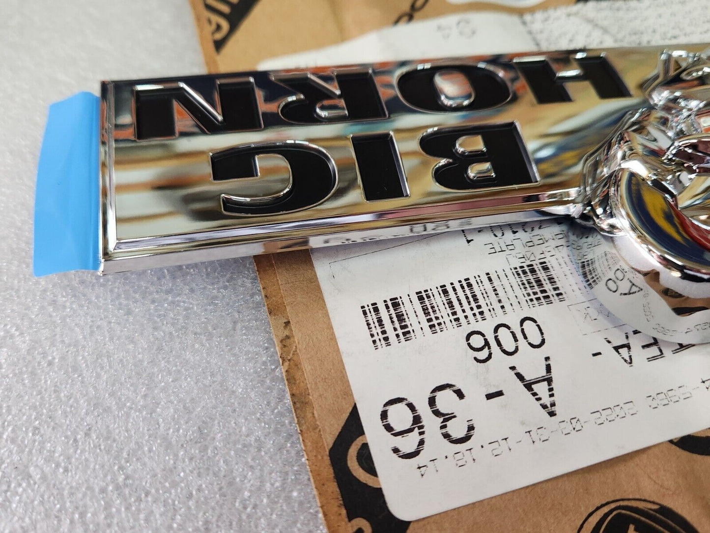2008-2020 Dodge Ram Rear Tailgate Chrome Big Horn Emblem Lower Right 55372894AA