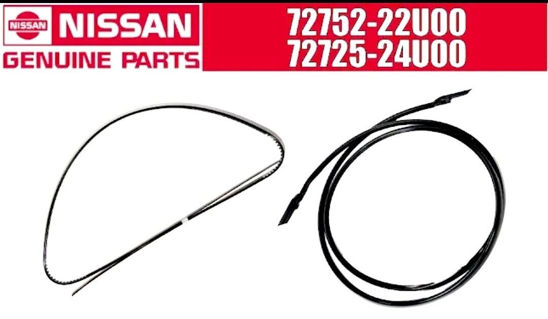 Nissan BNR33 R33 GTR GTS Genuine Front Window Molding & Inner fastener JDM OEM