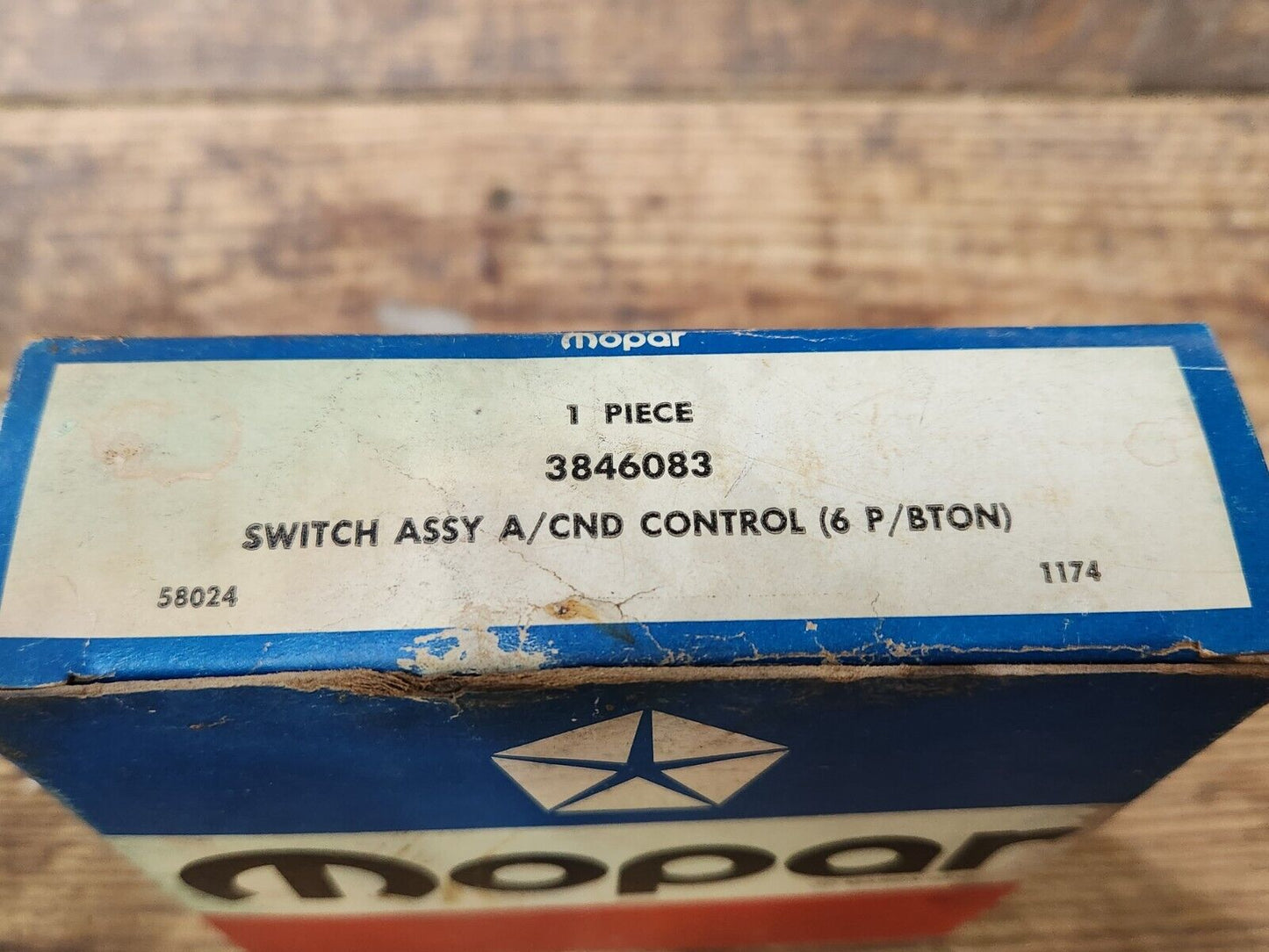 NOS MOPAR 1976 77 78 DODGE CHARGER SE CHRYSLER CORDOBA A/C PUSH BUTTON SWITCH