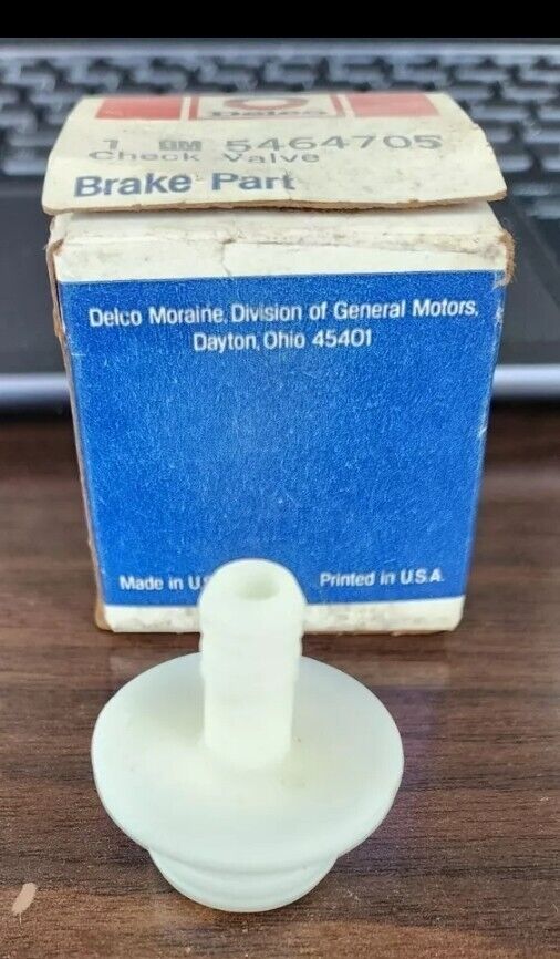 NOS OEM 1963 Corvette GM Delco Power Brake Booster Check Valve NCRS 5464705